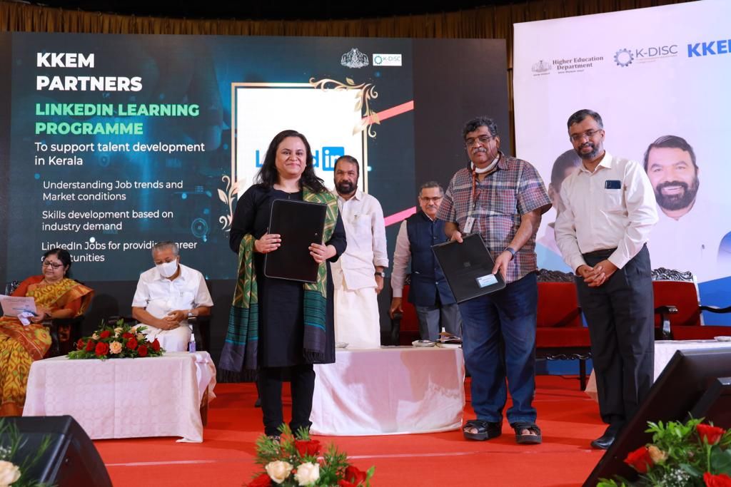 K-DISC and ICTAK sign MoU with LinkedIn to boost employment opportunities for the youth of Kerala